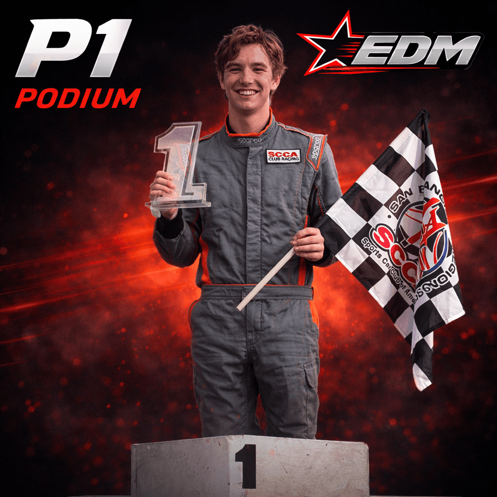 Podium celebration